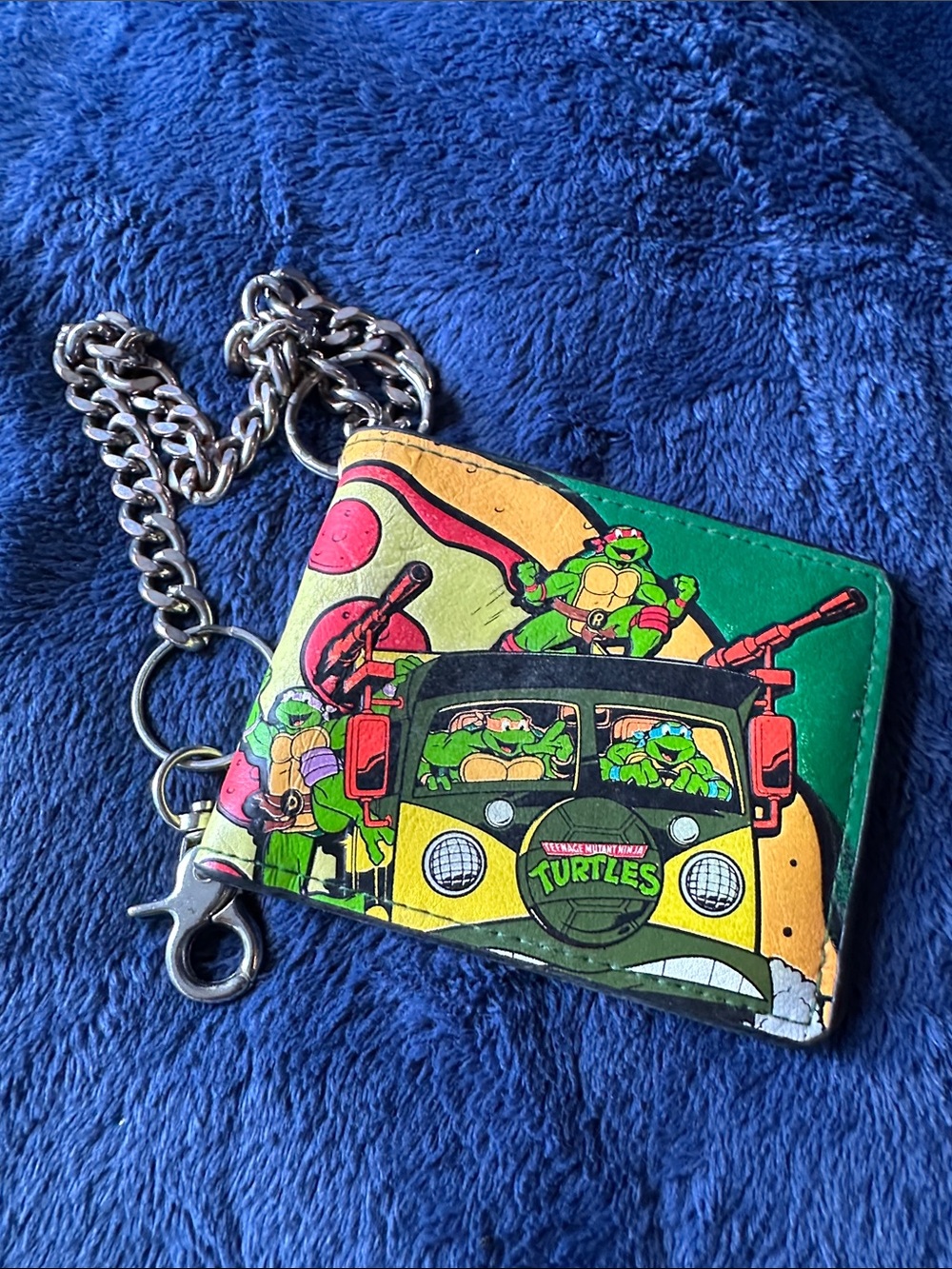 TMNT Retro Bifold Chain Wallet - Turtle Van Party Wagon Graphic
